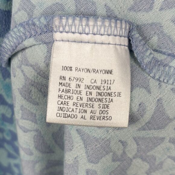 Sigrid Olsen Sport Blue Floral Shift Medium Dress Tennis Pickleball Athleisure - Picture 5 of 8